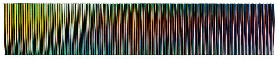 Physichromie Panam, 2011, Chromography on aluminum, 5&#039; x 26 1/4&#039; / 150 x 800 cm