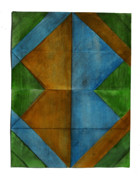 Cuarentena&nbsp;composici&oacute;n del d&iacute;a #35,&nbsp;2020, watercolor, charcoal on paper, 12 15/16 x 17 5/16 in.