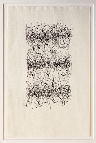 Le&oacute;n Ferrari, Sin T&iacute;tulo, 1962. Ink on paper, 9 15/32 x 6 1/16 in. (24.1 x 15.4 cm.)