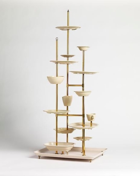 Thomas Glassford, Still Life: Utopian Architecture Series, 2007. Anodized aluminum, aniline and melamine, 47 in. x 15.5 in. x 20.5 in.