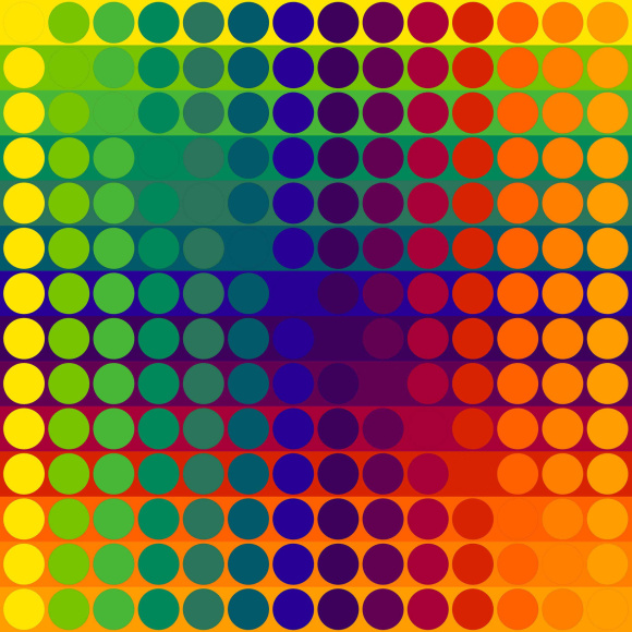 Julio Le Parc, Color Secuencia 1&nbsp;(Ed.&nbsp;37/40), 2024. Lithograph 26 &frac34; x 26 &frac34; in. (68 x 68 cm.)