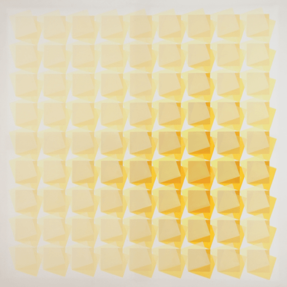 Manuel Espinosa, Aadnarx, 1973, Acrylic on canvas, 59 1/16 in. x 59 1/16 in.