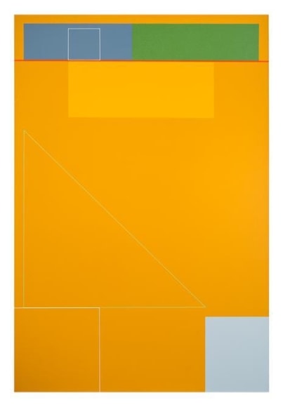 Antonio Liz&aacute;rraga, A linha, 2008. German pigments on canvas, 47 1/4 x 31 1/2 in.