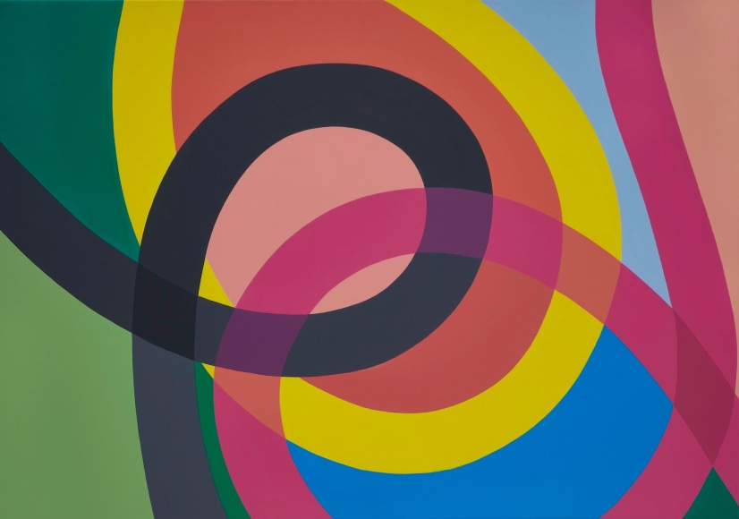 Graciela Hasper, Untitled, 2019. Acrylic on canvas, 36 9/16 x 53 1/8 in. (95 x 135 cm.)