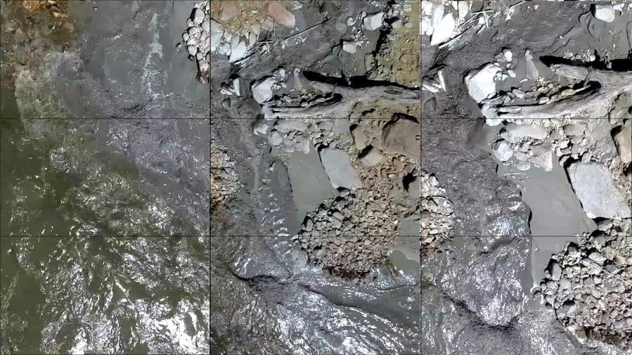 Clemencia Echeverri, Sin Cielo, 2016. 16:9 Single channel video projection with sound, 11:12 minutes