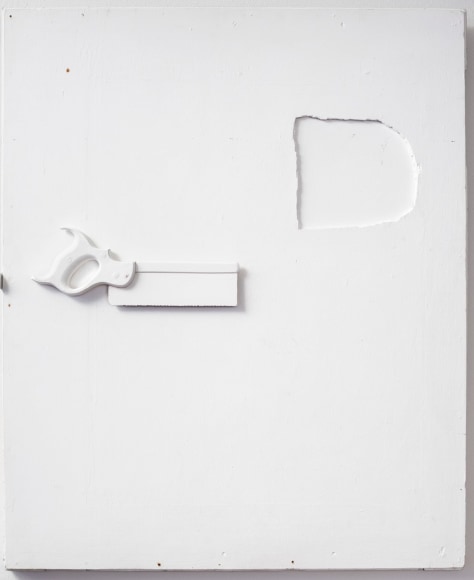 Alejandro Otero, Sierra blanca &ndash;Scie Blanche&ndash; [White saw], 1963. Mixed media, 36 3/16 x 29 1/2 in.