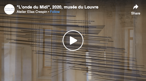 Elias Crespin, L&#039;Onde du Midi, 2020. Commission for the permanent collection of The Louvre Museum, Paris, France.