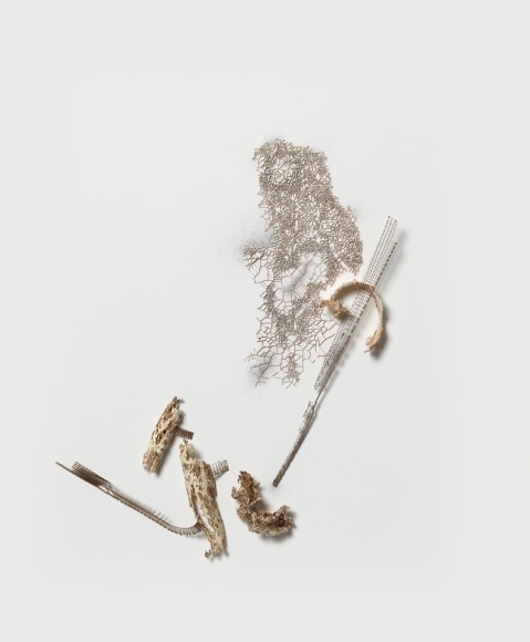 Gustavo D&iacute;az, De la serie El rozamiento de la incertidumbre, 2019. Cut out paper &amp;amp; pencil, 17 5/16 x 13 3/8 in.&nbsp;