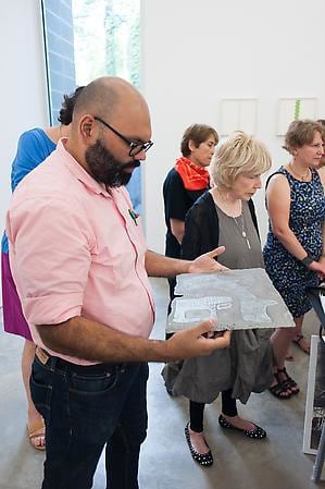 Printmaking Workshop with Marie Leterme. Sicardi Gallery, August 24, 2013.