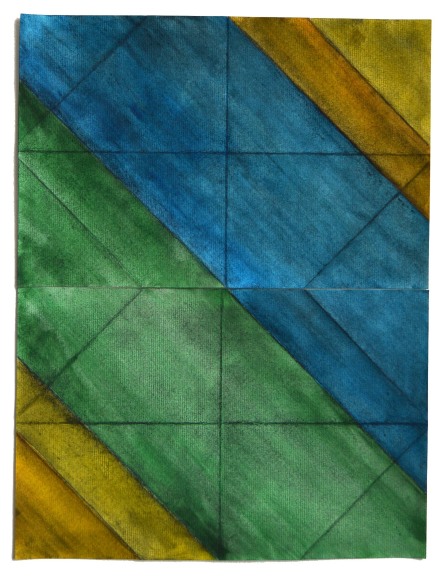 Cuarentena&nbsp;composici&oacute;n del d&iacute;a #32,&nbsp;2020, watercolor, charcoal on paper, 12 15/16 x 17 5/16 in.&nbsp;