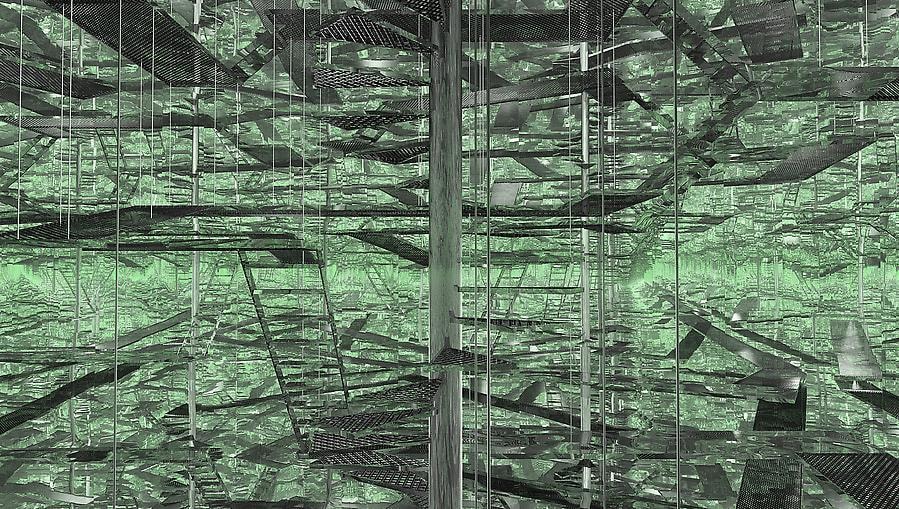 Ana Maria Tavares, Airshaft, 2008. Digial print, 136 cm x 240 cm.