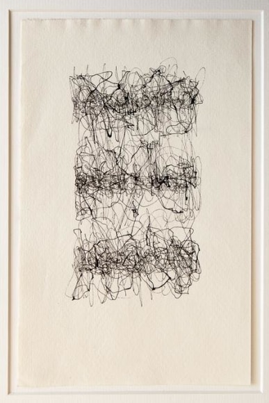Le&oacute;n Ferrari, Untitled, 1962. Ink on paper, 9 1/2 x 6 1/16 in. / 24 x 15.4 cm.