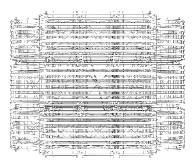 Pablo Siquier, 1301, 2013. Charcoal wall drawing. Dimensions variable.