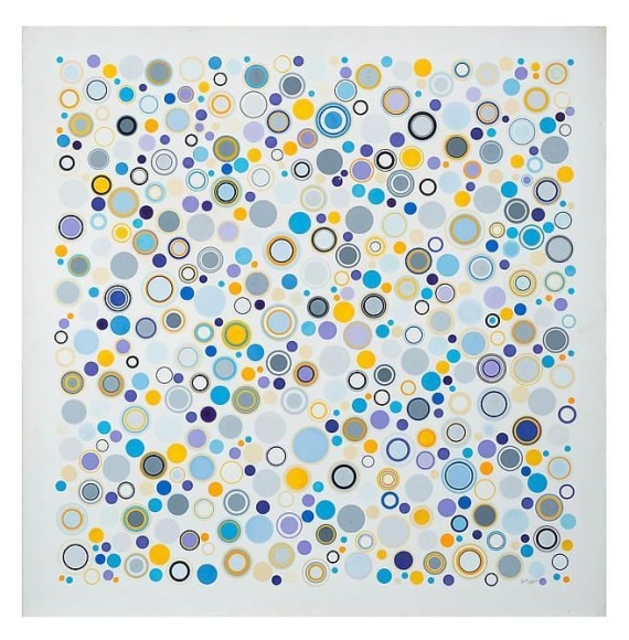 Antonio Asis, Geometr&iacute;a Libre, 1962. Gouache on paper (Cat. No. 4502), 30 5/16 in. x 29 13/16 in.