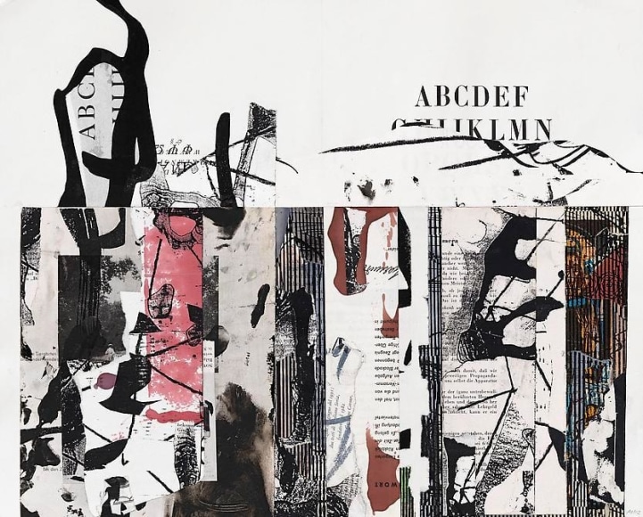 Arturo Herrera, Year Book 5, 2012. Collage, mixed media on paper, 12 5/8 in. x 17 3/8 in.