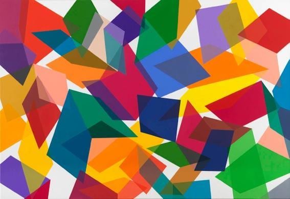 Graciela Hasper, Sin Titulo, 2014. Acrylic on canvas, 55 in. x 79 in.