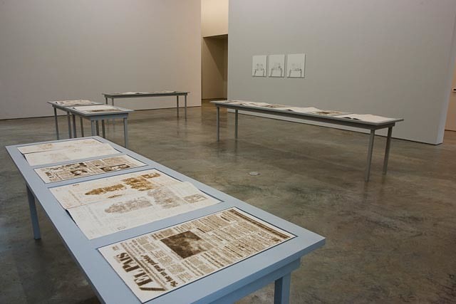 Oscar Mu&ntilde;oz, Installation view, 2012.