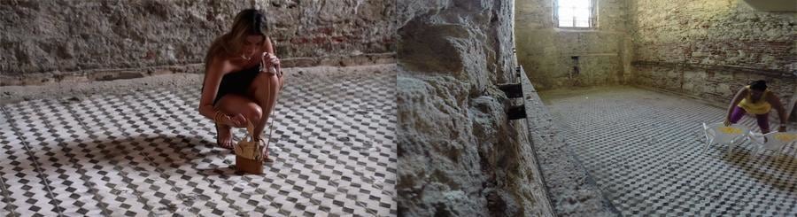 Miguel &Aacute;ngel Rojas, Dos Mundos, 2015. Two channel video with audio, 7 min.