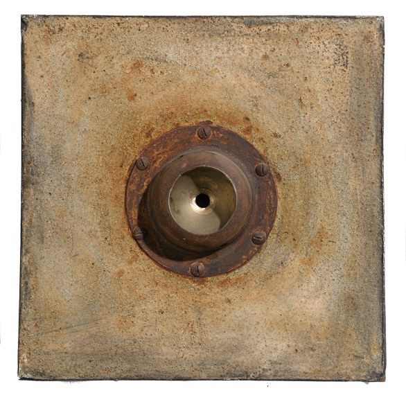 Elsa Gramcko, Agua Lunar [Lunar Water], 1966. Industrial materials and mixed media on wood, 15 3/4 x 15 1/2 x 4 1/8 in.&nbsp;(40 x 39.5 x 10.5 cm.)
