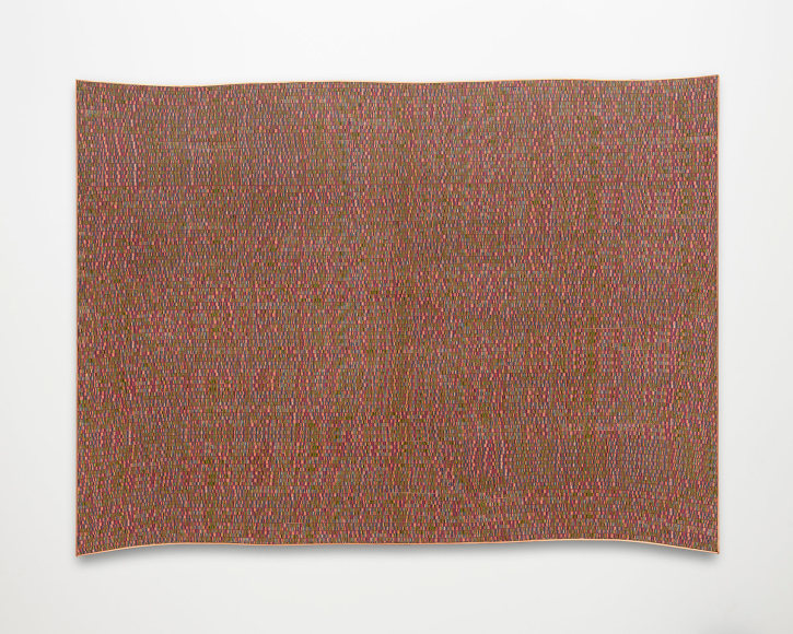 Sebast&iacute;an Gord&iacute;n, 22 de octubre, 3 am, 2022. Dyed veneer, plywood, copper, 22 x 29 7/8 in. (56 x 76 cm.)