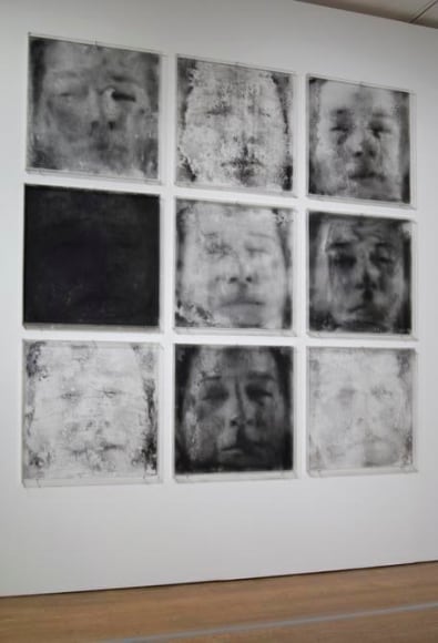 Oscar Mu&ntilde;oz, Narcisos, Installation view, The Graphic Unconscious, Philigrafika, 2010.