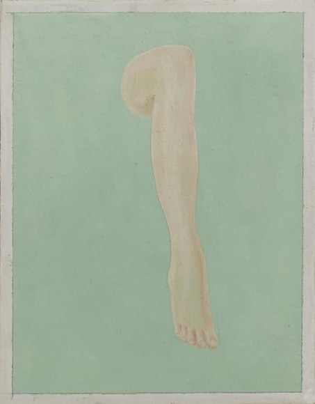 Melanie Smith, Empty Body 4, 2015. Oil and encaustic on wood, 12 5/8 x 9 7/8 in.