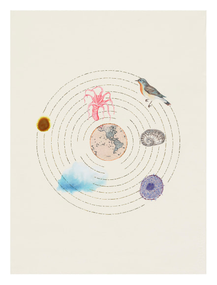 Melanie Smith. Sublime Meditations 10, 2022. Watercolour on paper. 29 ⅞ x 22 &frac12; in.