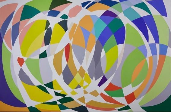 Graciela Hasper, Sin Titulo, 2013. Acrylic on canvas, 75 in. x 114 in.