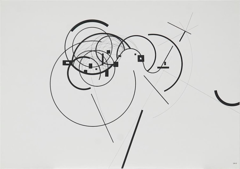 Antonio Liz&aacute;rraga, Montag, 1989. India Ink and pigments on Schoellershammer paper, 20 1/16 x 28 3/4 in.