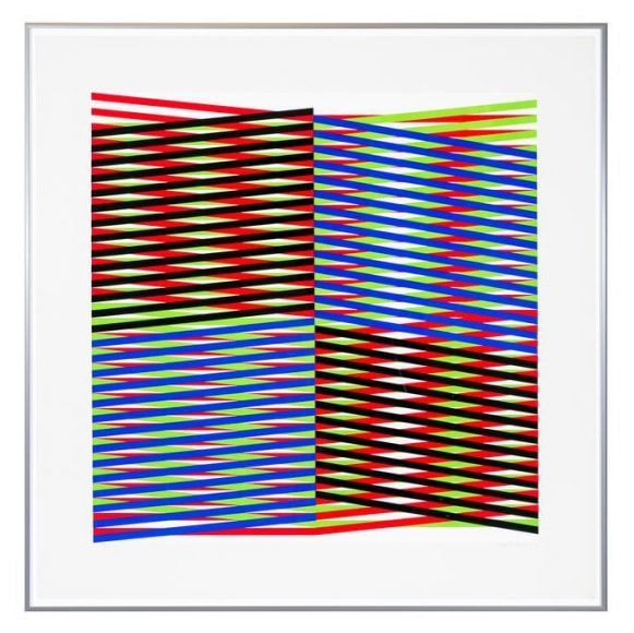 Carlos Cruz-Diez, Couleur additive, 1970-71. Silkscreen portfolio, 30 in. x 30 in. each, ed. 71/200.
