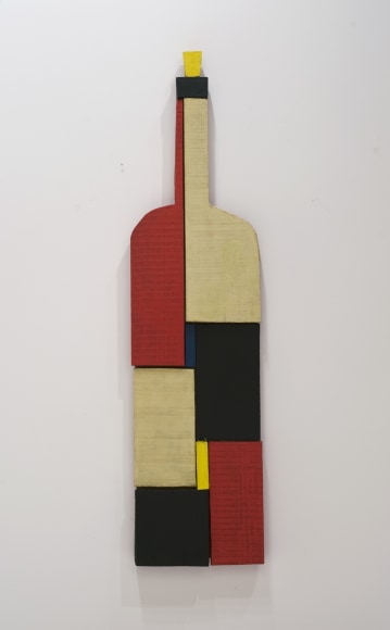Manuel Pail&oacute;s, Botella, 1979. Oil on wood, 32 1/4 x 8 1/8 in. (81.9 x 20.6 cm.)