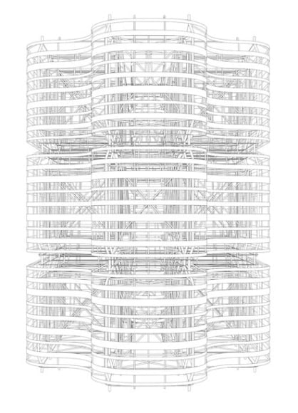 Pablo Siquier, 1302, 2013. Charcoal on wall, variable dimensions