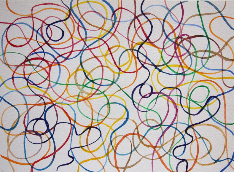 Graciela Hasper, Sin Titulo, [Untitled], 2019. Watercolor on paper, 9 1/16 x 12 1/8 in. (23 x 30.9 cm.)