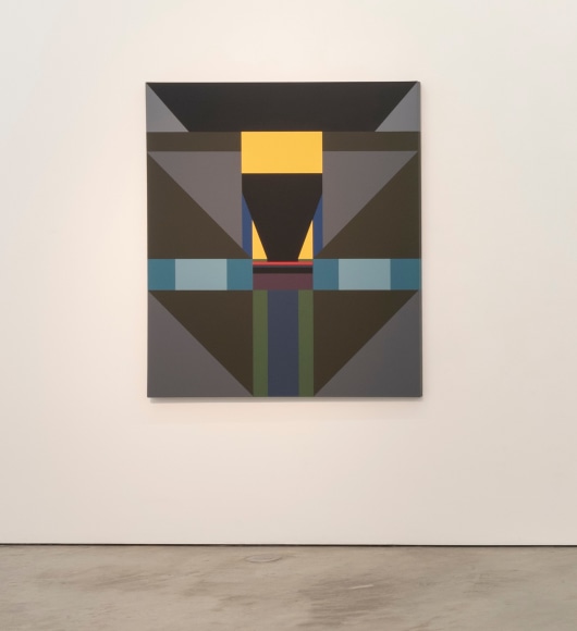 Fanny San&iacute;n, Installation view of Acrylic No. 1, 1999, 1999. Acrylic on canvas, 60 x 52 in.