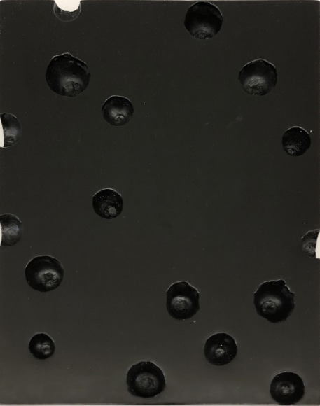 Brown Open Cluster 3, 2018. Lacquer, 7 21/32 x 9 27/32 in. (19.5 x 25 cm.),