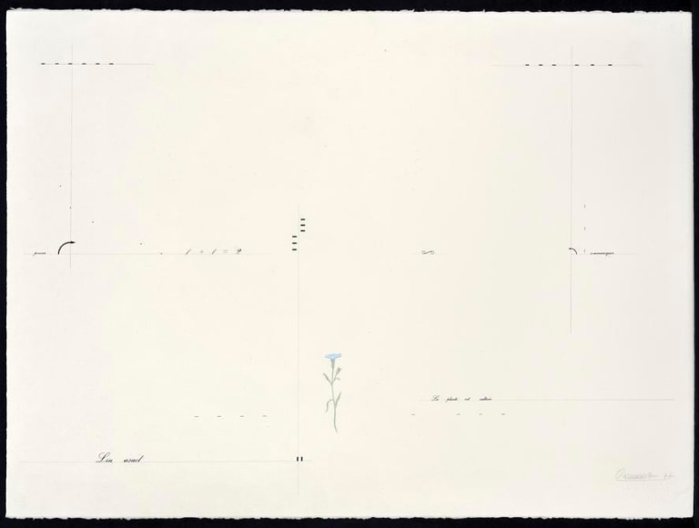 Marie Orensanz, lin usuel, 1977. Acrylic and mixed media, 22 1/6 in. x 29 15/16 in.