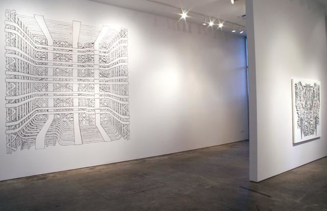 Pablo Siquier, Sicardi Gallery installation view, 2008