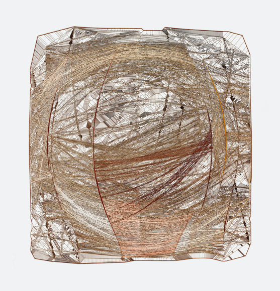 Gustavo D&iacute;az, Untitled, 2019. Cut out paper , 18 x 17 in.