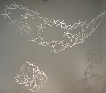 Maria Fernanda Cardoso, Untitled from the series, Woven Water, Submarine Landscape Oreastus Nodulosus, 2015. Starfish, metal; Variable dimensions