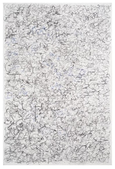 Le&oacute;n Ferrari, Untitled 15/01/10, 2010. Charcoal, ink, and graphite on canvas, 59 x 39 1/2 in. / 150 x 100 cm.