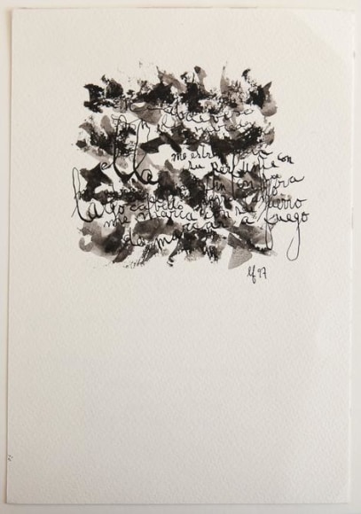 Le&oacute;n Ferrari, Untitled, 1997. Ink and watercolor on paper, 11 15/16 x 6 1/4 in. / 22.7 x 15.7 cm.