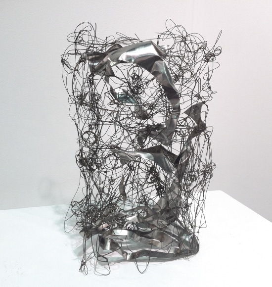 Le&oacute;n Ferrari, Sin T&iacute;tulo, 1964. Stainless Steel, Bronze and Copper, 13 3/8 x 8 5/8 x 7 1/2 in. (34 x 22 x 19 cm.)