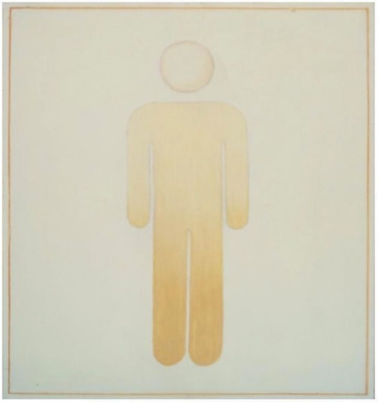 Melanie Smith, Empty Body 11, 2016. Oil and encaustic on wood, 10 1/4 x 9 7/16 in.