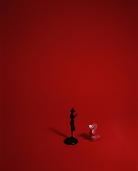 Liliana Porter, The Lecture, 2008, Duraflex print mounted between Sintra and UV Plexiglas, 40 in. x 30 in.