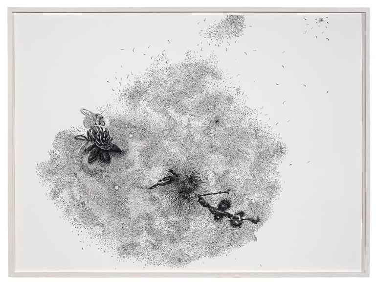 Luisa Roa, Untitled, The Elephant Journey Series, 2012, Ink on paper, 27&quot; x 38&quot;