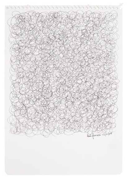 Le&oacute;n Ferrari, Sin T&iacute;tulo, 2004. India ink on paper, 11 11/16 in. x 8 1/4 in.