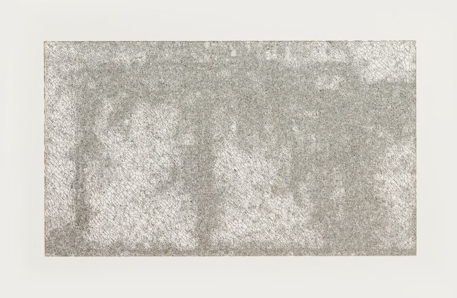 Gustavo D&iacute;az, Not yet titled, 2019. Cut out paper and pencil, 17 11/16 x 26 3/8 in. (45 x 67 cm.)