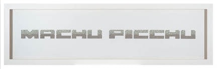 Miguel Angel Rojas (b. 1946, Colombia). Machu Picchu, Ed. 2/3. 2013. Coca leaves, dollar bills on paper. 19 7/8 x 66 15/16 in. / 50.5 x 170 cm.&nbsp;