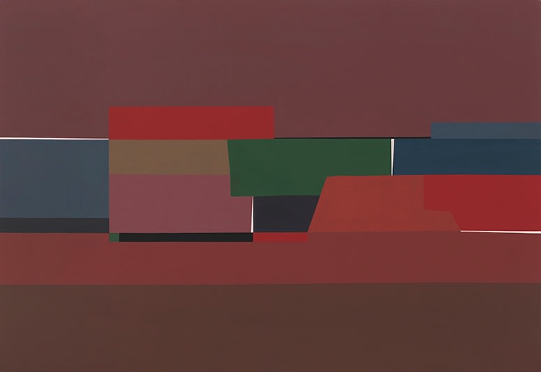 Mercedes Pardo, Sin T&iacute;tulo [Untitled], 1997. Acrylic on canvas, 32 5/8 x 47 x 1 3/8 in.