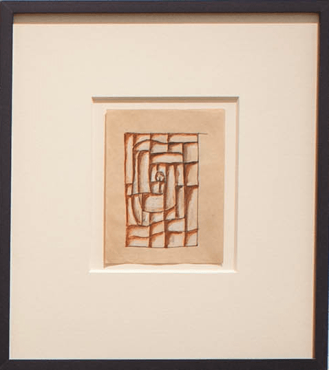 Jos&eacute; Gurvich, Untitled, c. 1950. Ink on paper, 3 3/4 x 2 1/2 in. / 9.5 x 6.7 cm.